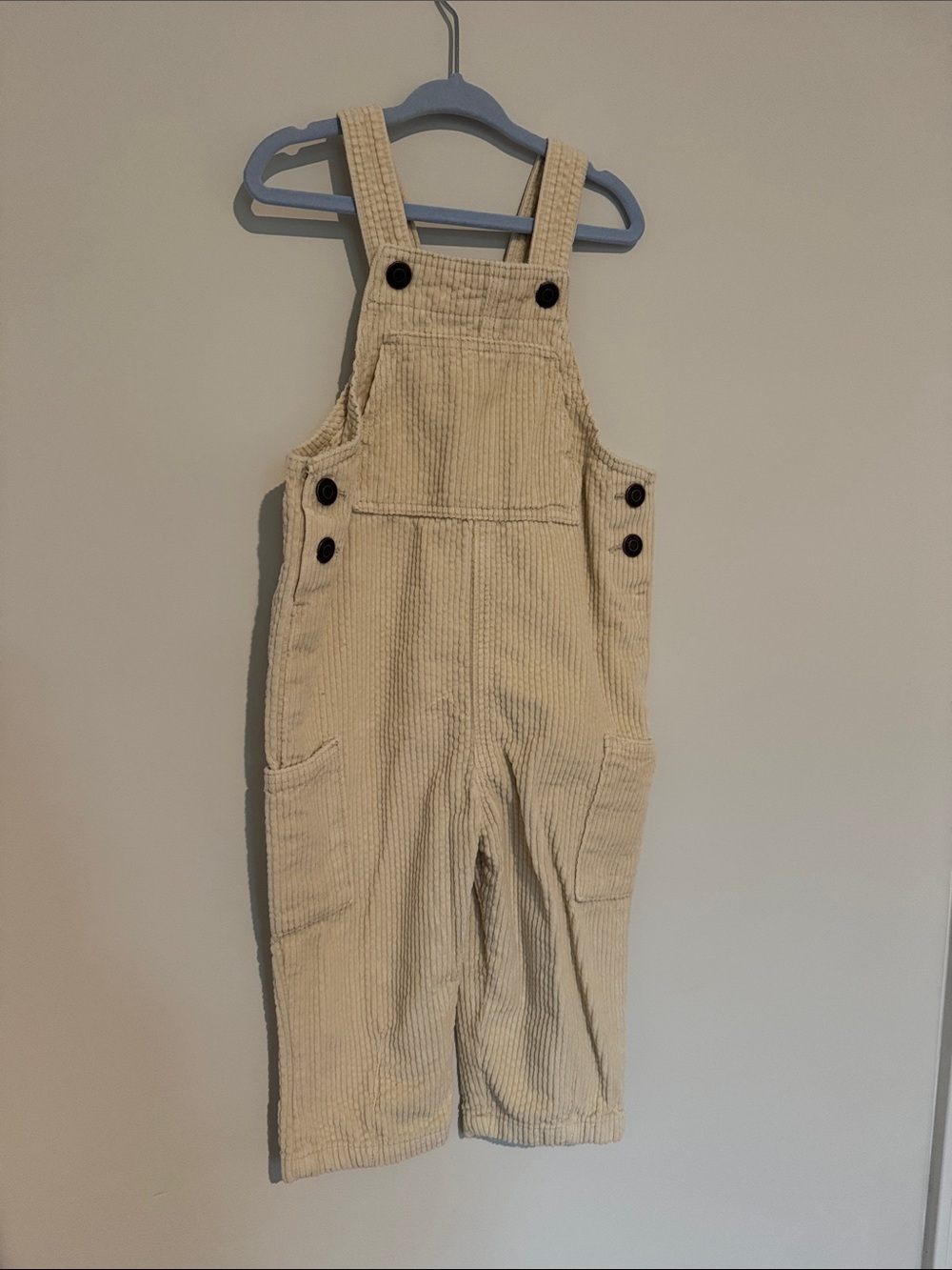 NWOT Little Co. by Lauren Conrad Cream Corduroy Kids Overalls 2T boys girls